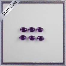 Forma Oval Natural 3X4mm Ametista Roxo Escuro